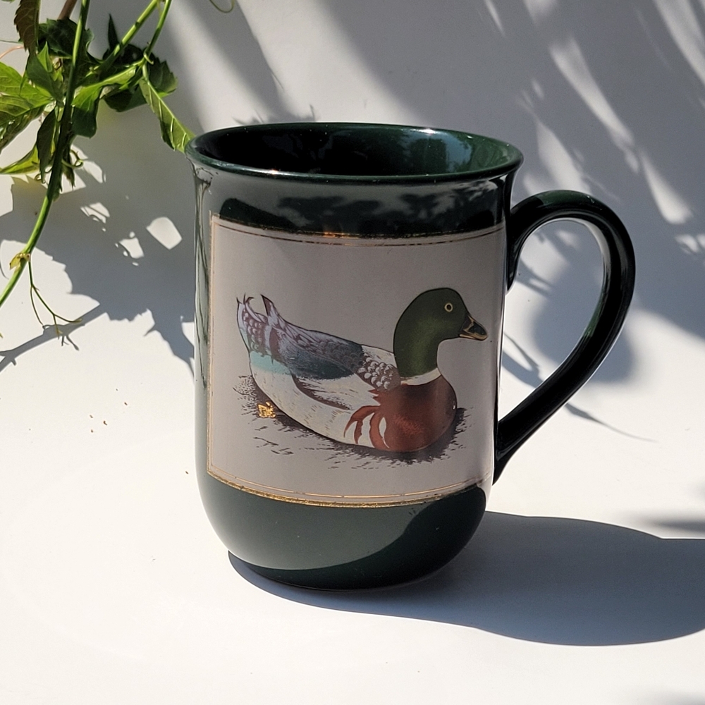 Vintage Otagiri Forest Green Duck Mallard